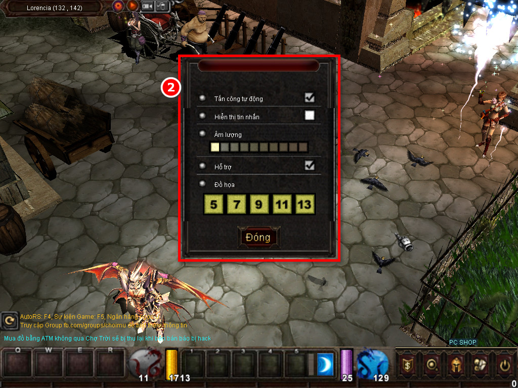 Chức năng chính của Game MU Bạo Chúa Chức năng chính của Game MU Bạo Chúa